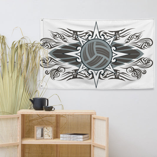 Volleyball Tribe Grey Flag