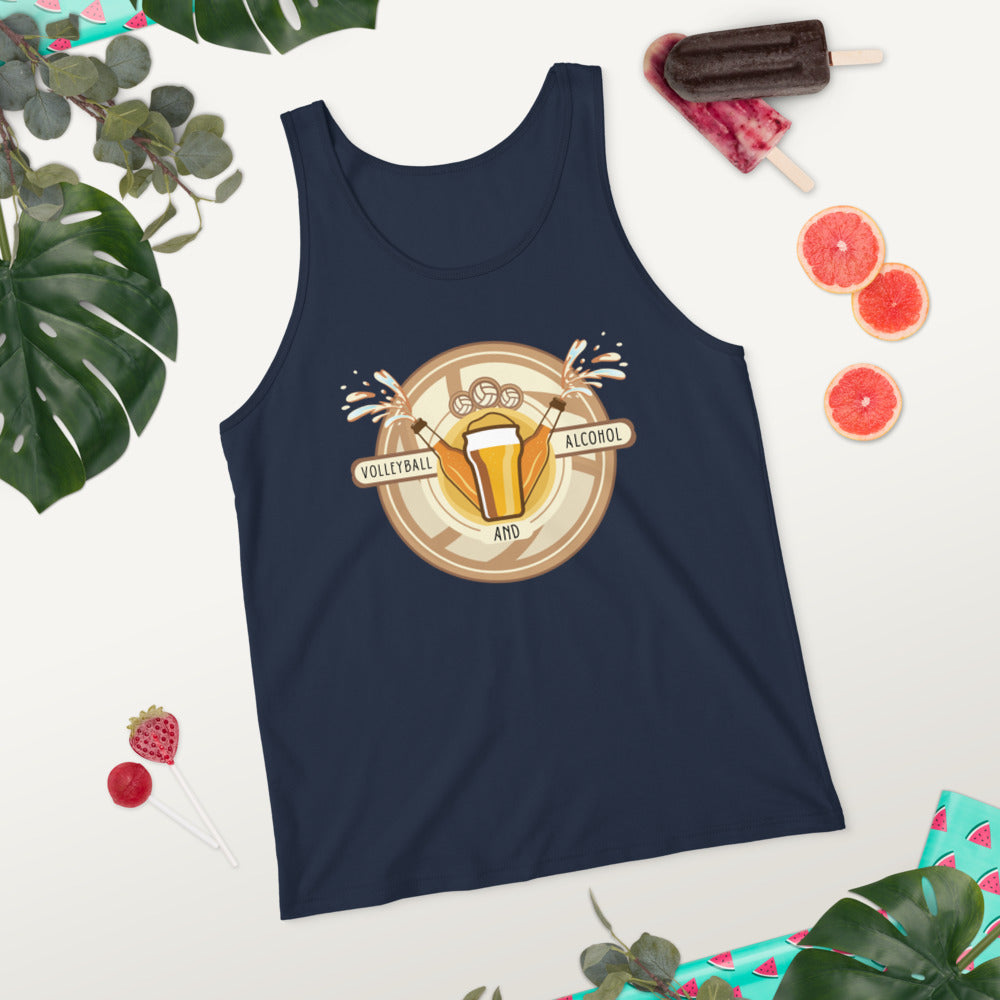 Volleyball and Alcohol Tank Top