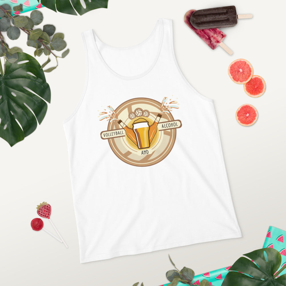Volleyball and Alcohol Tank Top