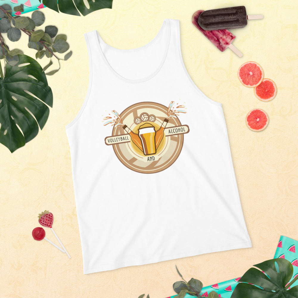 Volleyball and Alcohol Tank Top