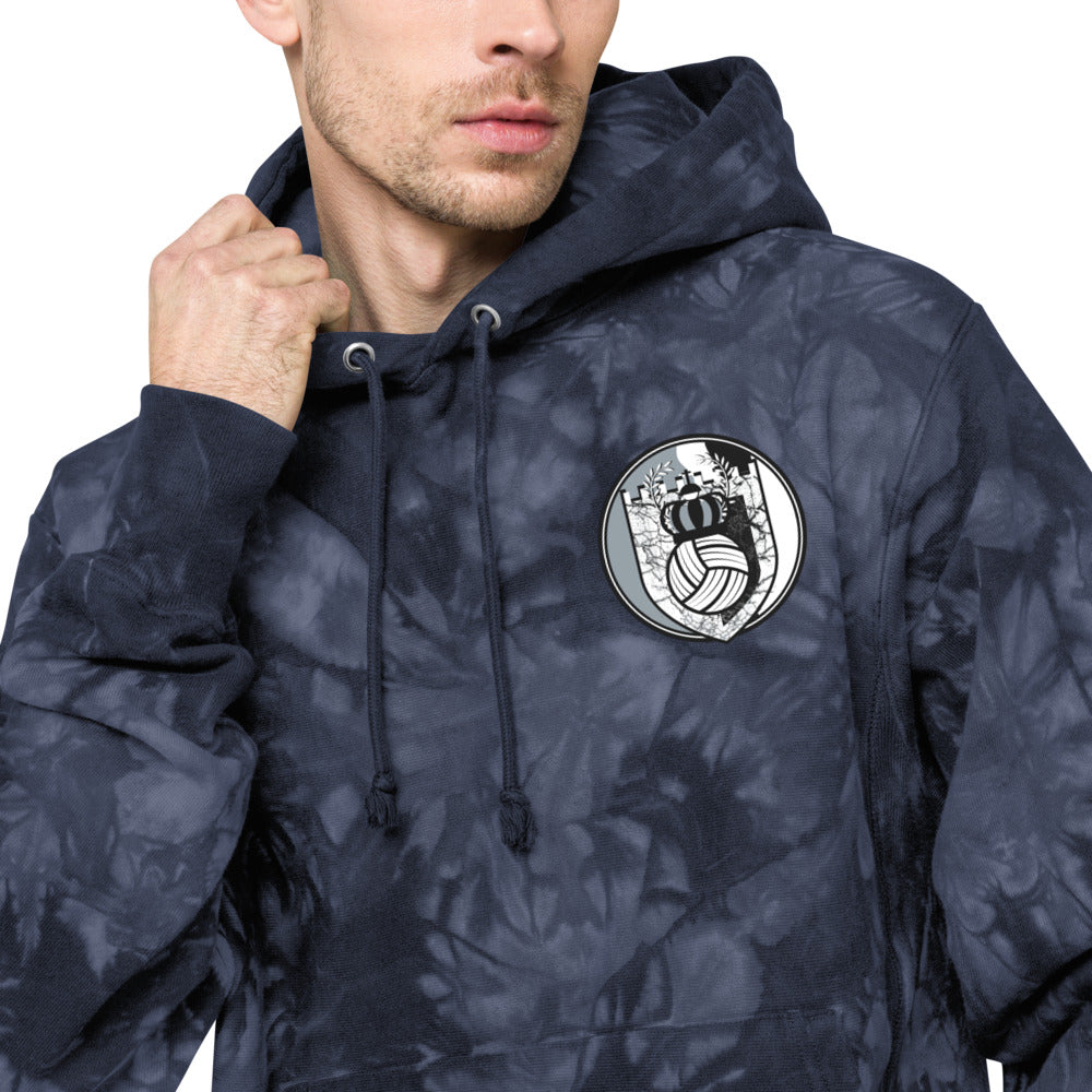 King of the Beach Champion tie-dye hoodie