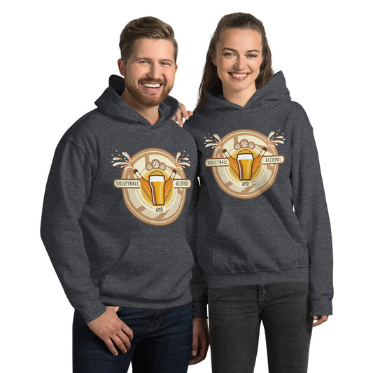 Volleyball and Alcohol Unisex Hoodie