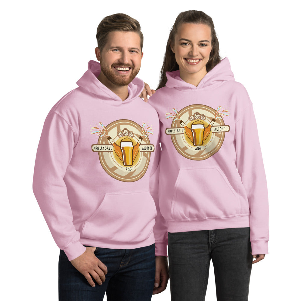 Volleyball and Alcohol Unisex Hoodie