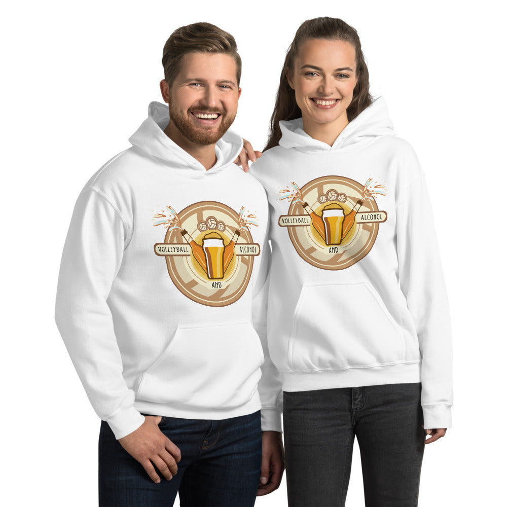 Volleyball and Alcohol Unisex Hoodie