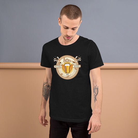 Volleyball and Alcohol unisex t-shirt