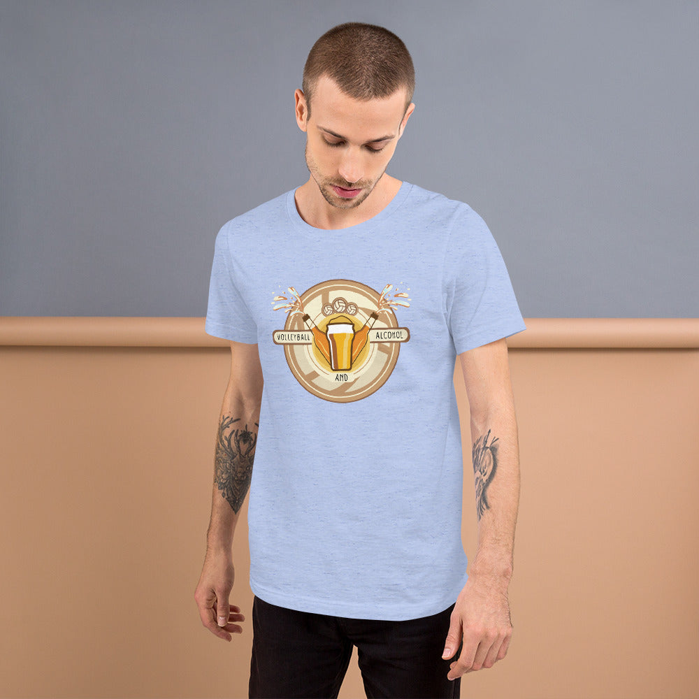 Volleyball and Alcohol unisex t-shirt