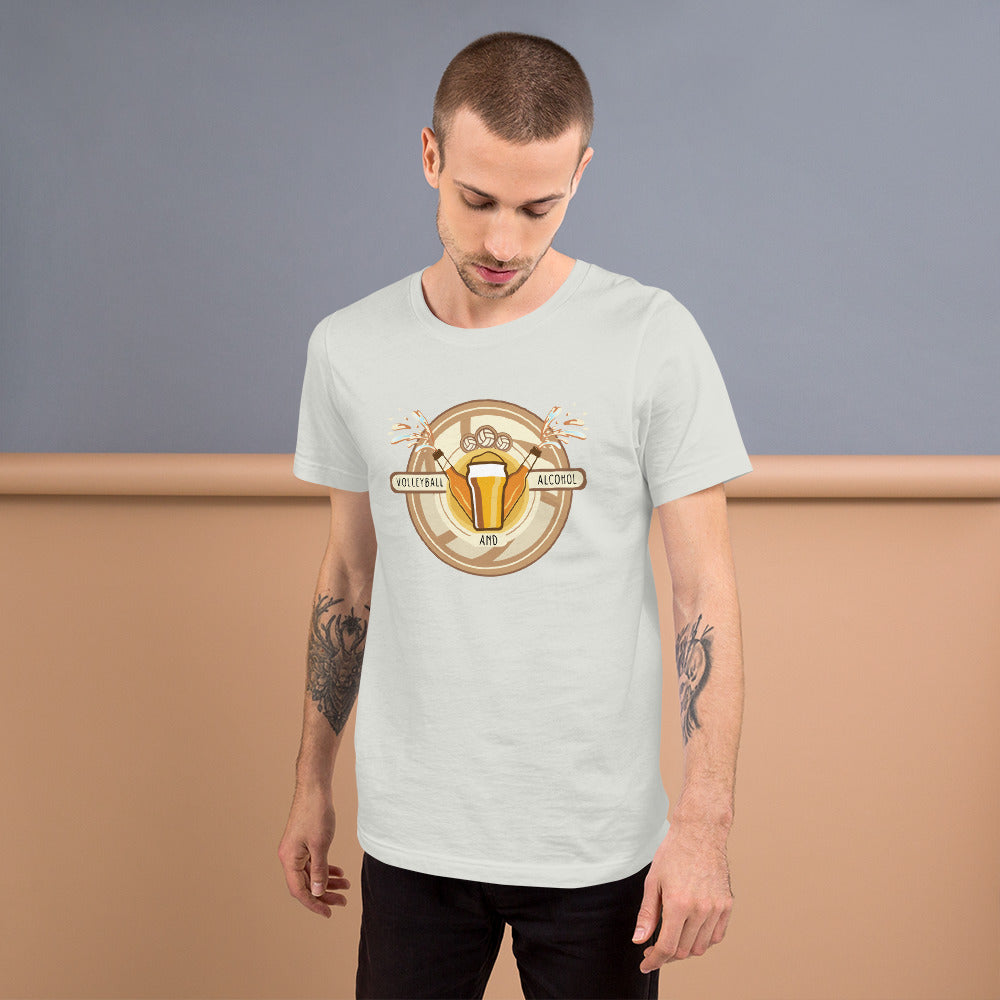 Volleyball and Alcohol unisex t-shirt