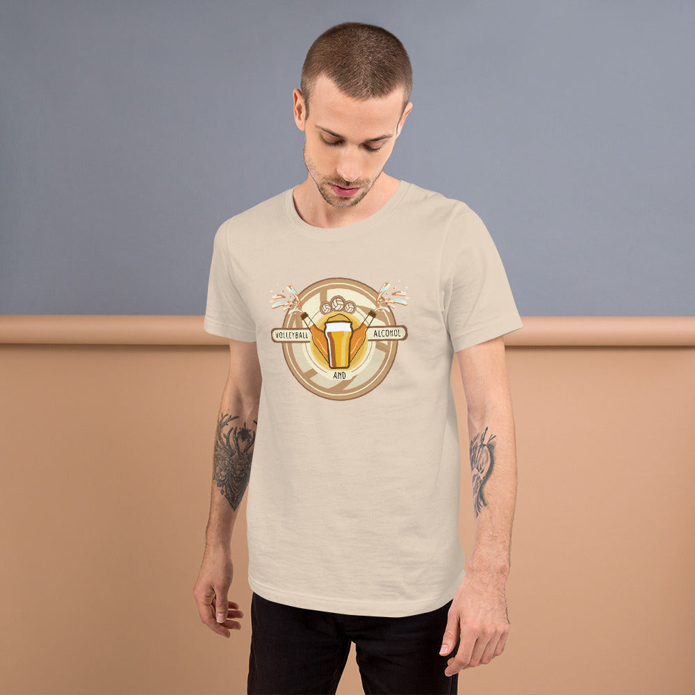 Volleyball and Alcohol unisex t-shirt