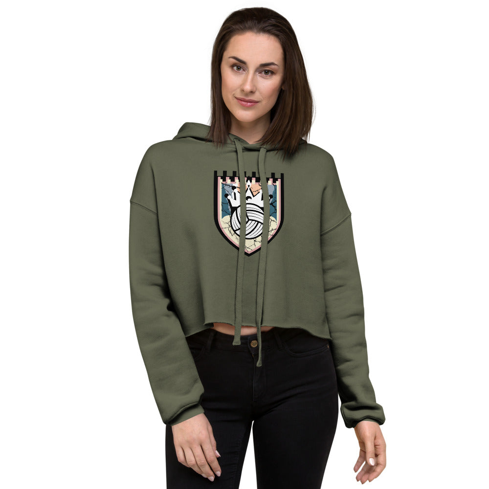 Queen of the Beach Crop Hoodie