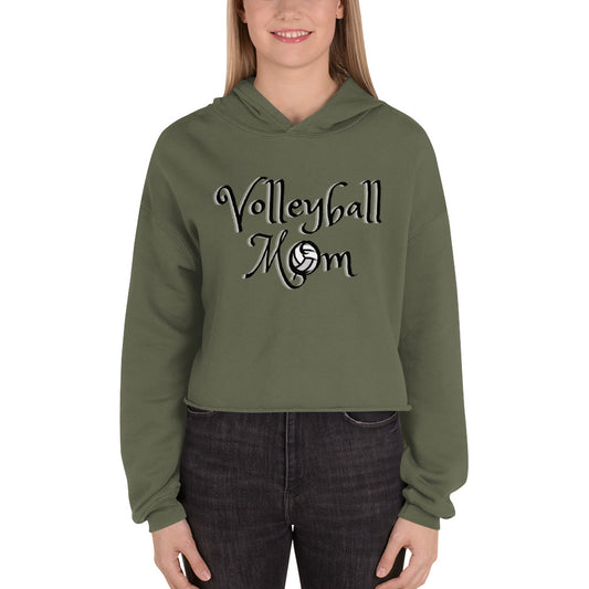 Volleyball Mom Crop Hoodie