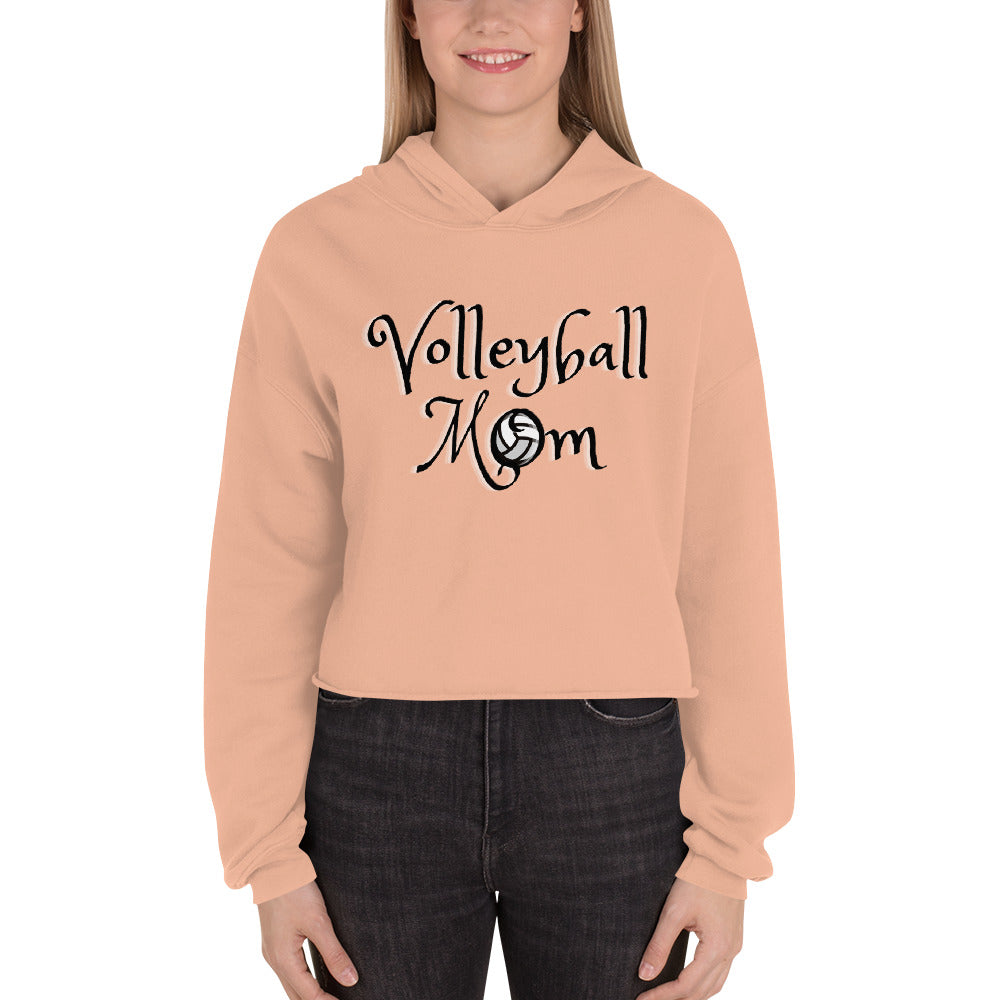 Volleyball Mom Crop Hoodie