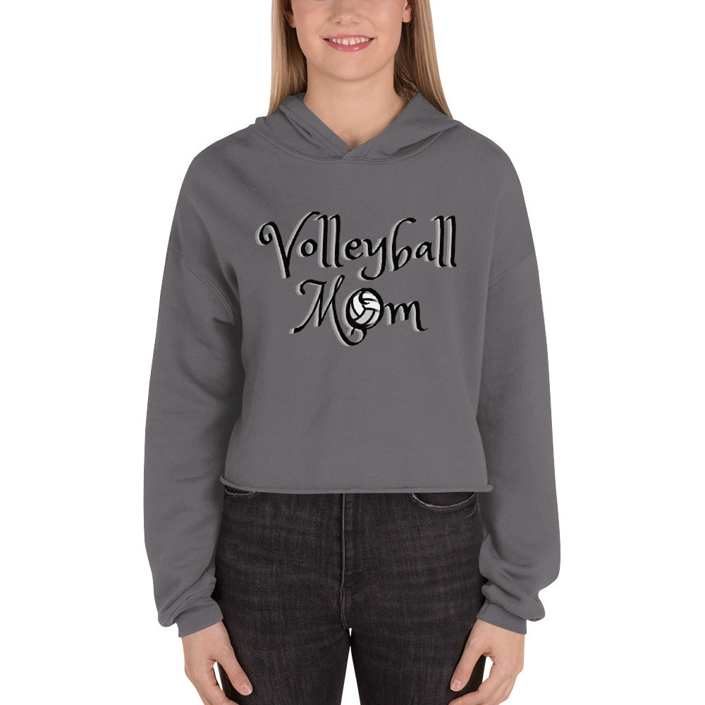 Volleyball Mom Crop Hoodie