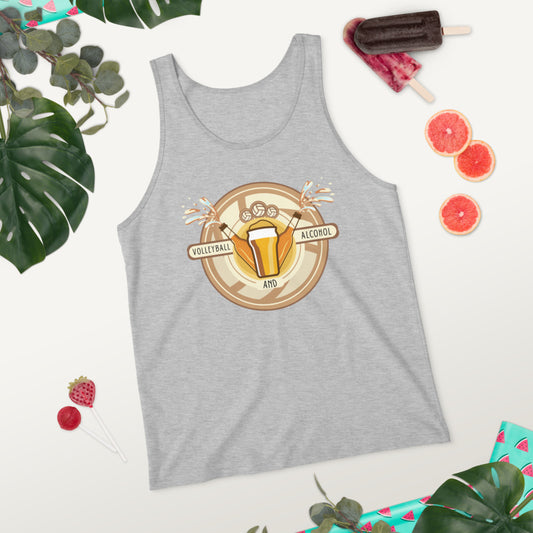 Volleyball and Alcohol Tank Top