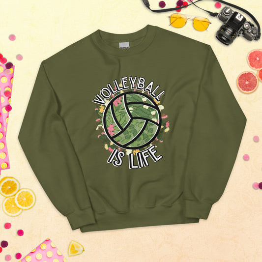 Volleyball is Life Unisex Sweatshirt